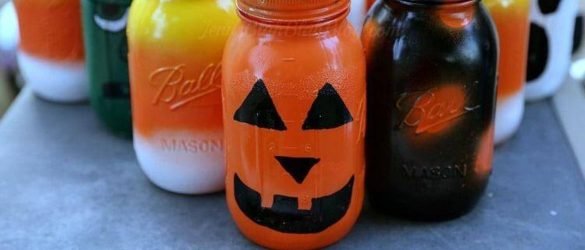 Easy DIY Halloween Mason Jar Lanterns Project