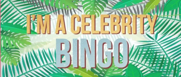 I'm A Celeb Bingo Card