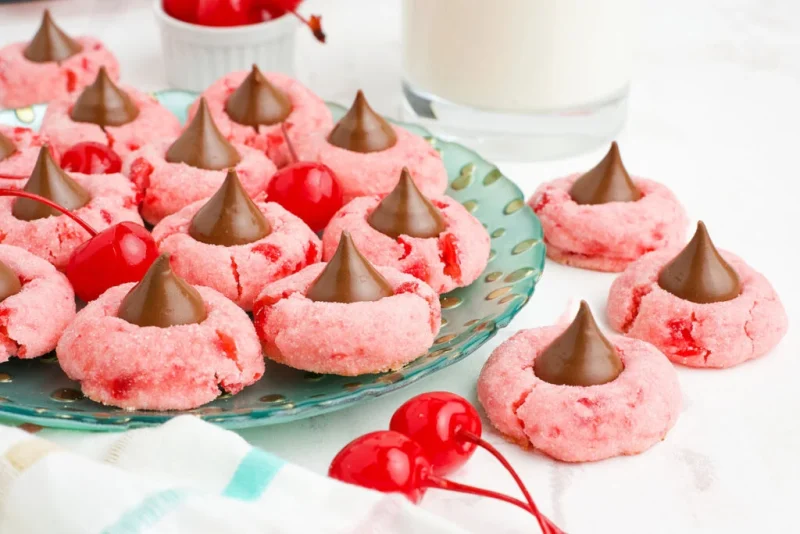 Valentine's Day Cookie Ideas Baked With Love 20 Easy Chocolate Cherry Blossom Cookies