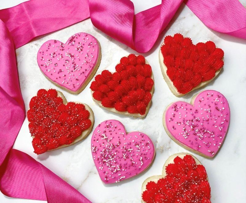 Valentine's Day Cookie Ideas Baked With Love 27 Easy Valentine Sugar Cookies with Sprinkles
