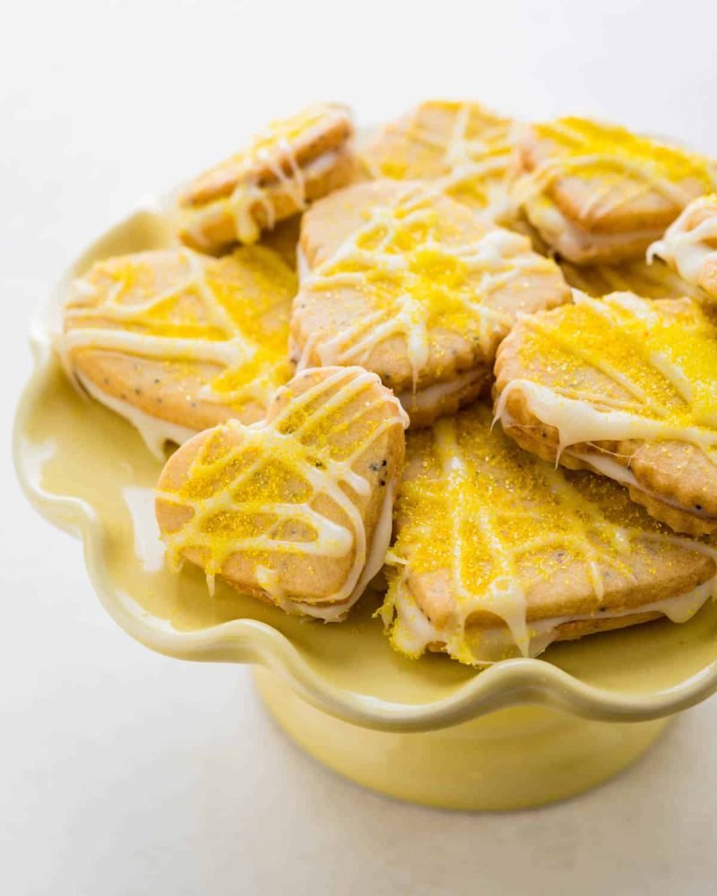 Valentine's Day Cookie Ideas Baked With Love 40 Lemon Poppyseed Heart Shaped Sandwich Cookies