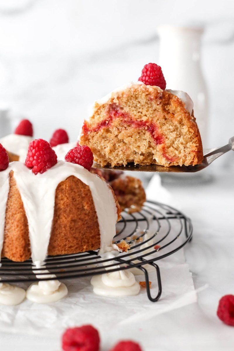 Droolworthy Valentine's Day Cake Recipes 13 Raspberry White Chocolate Bundt Cake