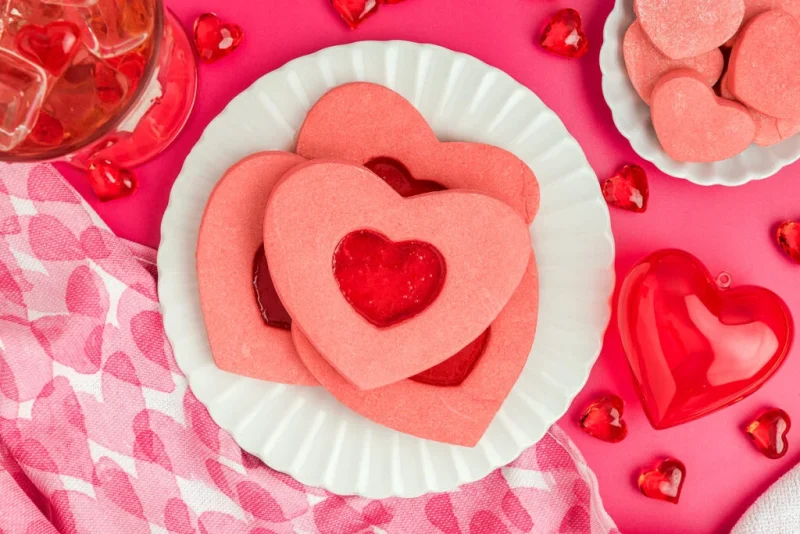 Valentine's Day Cookie Ideas Baked With Love 26 Stained Glass Valentine Heart Cookies