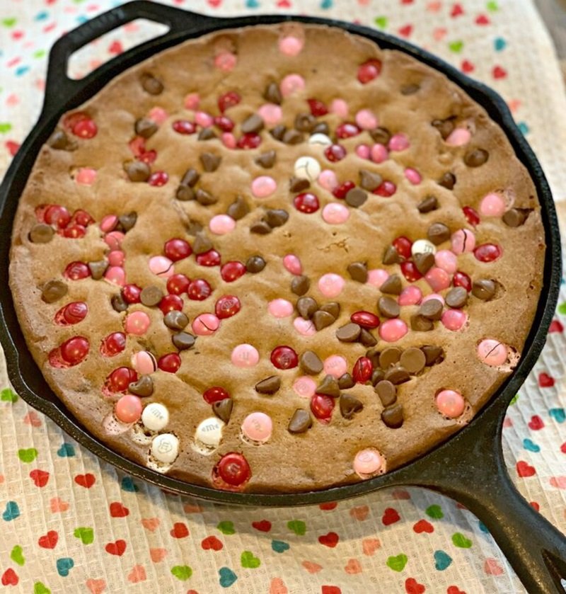 Valentine's Day Cookie Ideas Baked With Love 14 Valentine’s Day Chocolate Chip Skillet Cookie