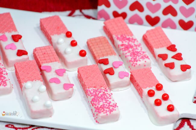 Valentine's Day Cookie Ideas Baked With Love 43 VALENTINE’S DAY WAFERS