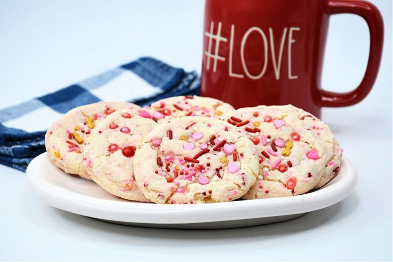 Valentine's Day Cookie Ideas Baked With Love 22 Valentine Confetti Cookies