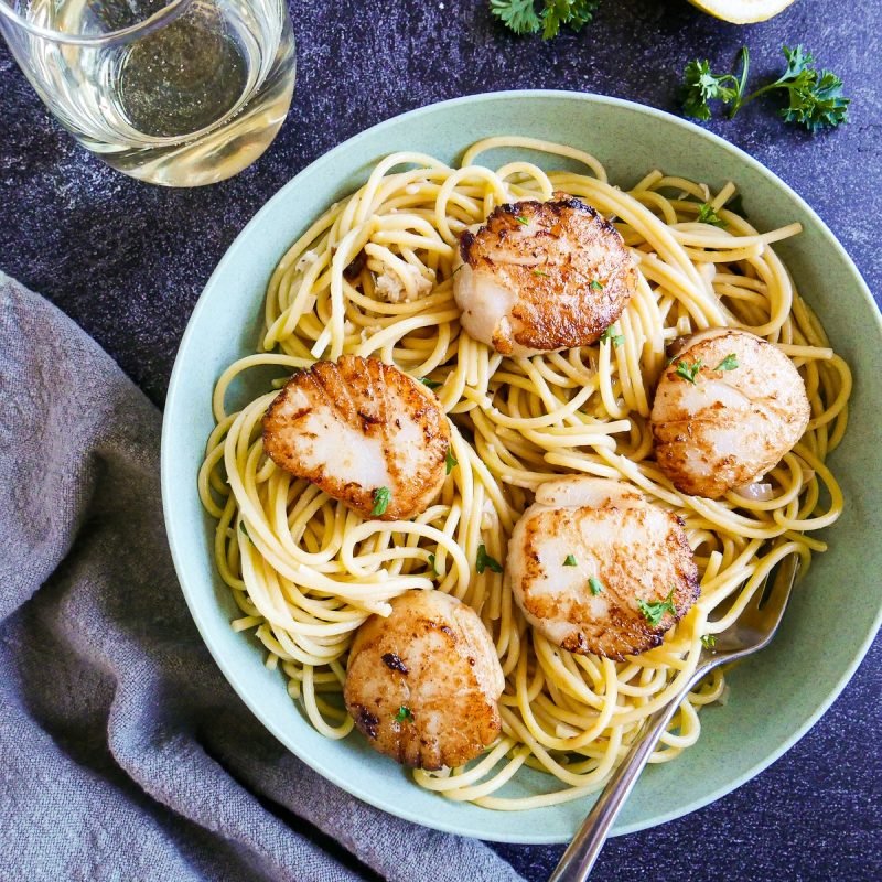 Valentine's Day Savory Recipe Ideas Made with Love 13 CREAMY SCALLOP LINGUINE