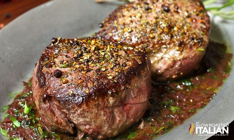 Valentine's Day Savory Recipe Ideas Made with Love 16 Pan Seared Steak in Red Wine Sauce