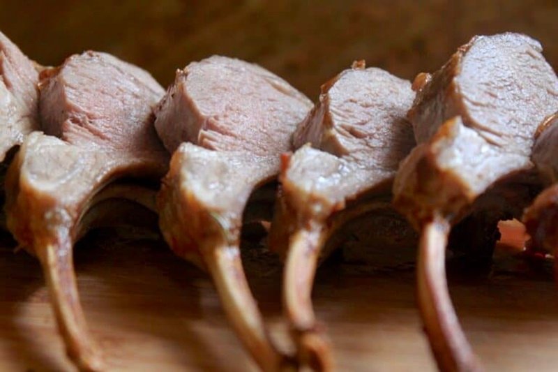 Valentine's Day Savory Recipe Ideas Made with Love 20 Rack of Lamb with Red Bell Pepper Butter Sauce