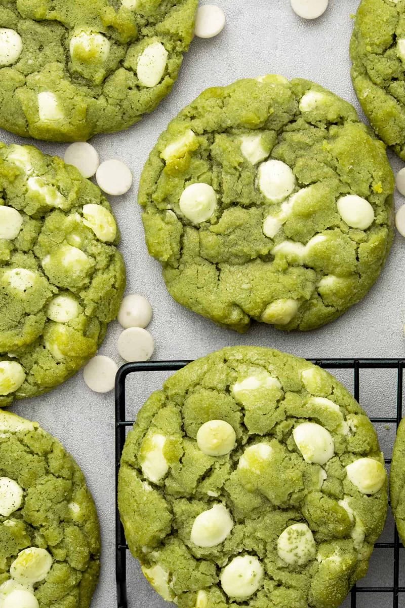 20 Scrumptious St. Patrick's Day Recipes! 28 WHITE CHOCOLATE MATCHA COOKIES