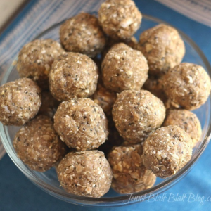No Bake Peanut Butter Balls with Chia Seed