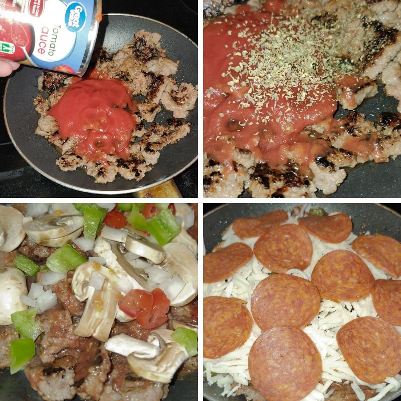 Delicious Skillet Supreme Pizza Recipe 12 Keto Skillet Supreme Pizza Recipe