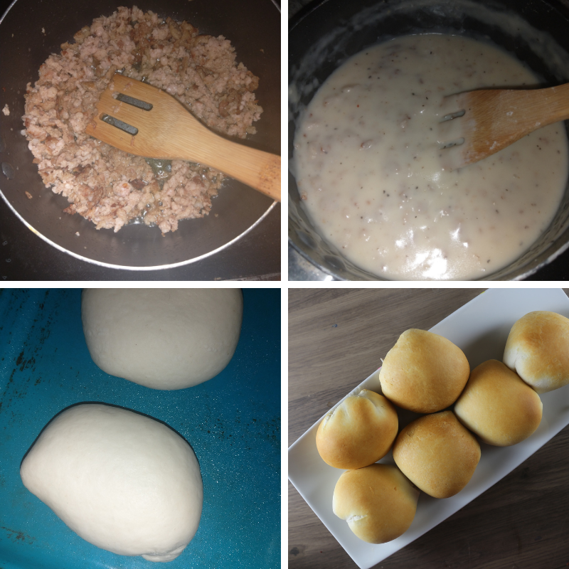 Stuffed Sausage Biscuits and Gravy
