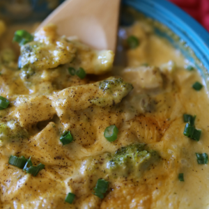 Homemade Chicken Broccoli and Cheese Casserole