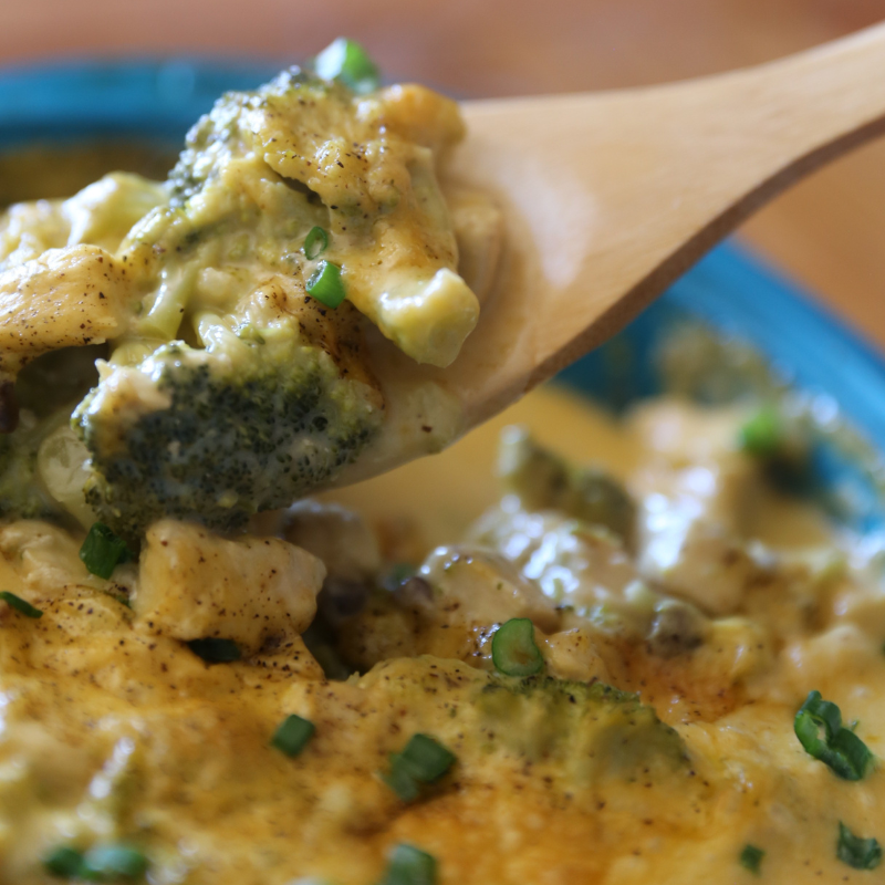 Homemade Chicken Broccoli and Cheese Casserole 