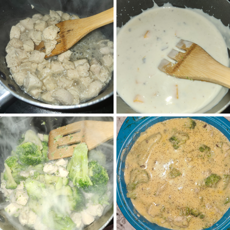 Homemade Chicken Broccoli and Cheese Casserole