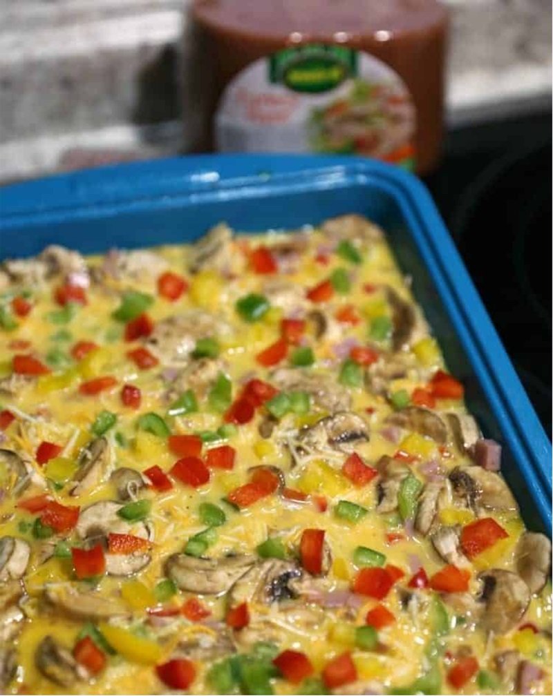Turkey Ham Green Chili Breakfast Omelet Bake 12 New Mexico Turkey Ham & Green Chili Breakfast Omelette Bake