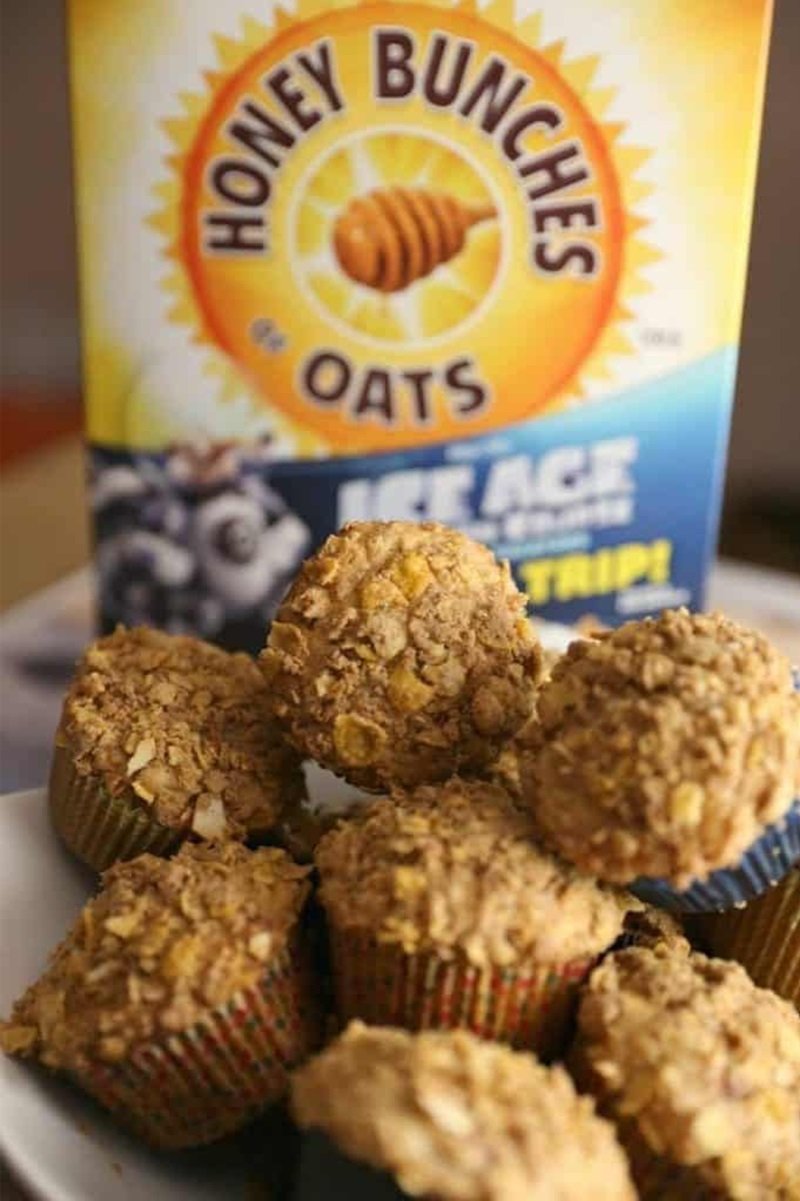 Honey Bunches of Oats Cinnamon Strudel Muffins