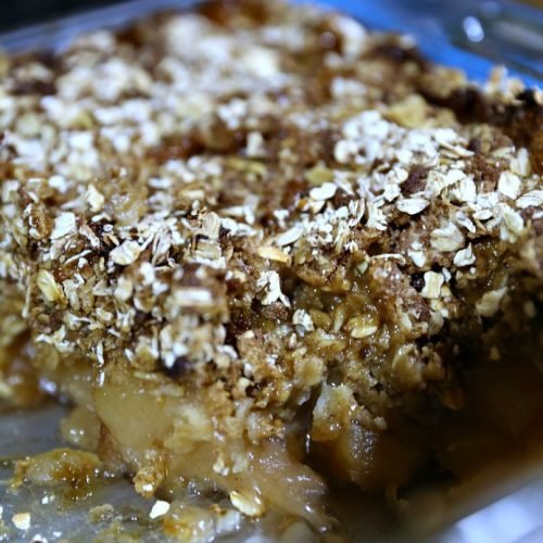 Apple Crisp Bake with Muffin Crumble Topping 18 Apple Crisp Bake with Crispy Muffin Crumble Topping