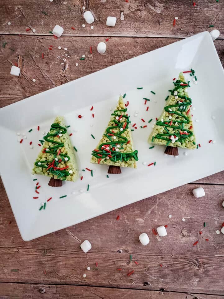 Christmas Tree Rice Krispie Treats