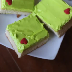 Grinch Sugar Cookie Bars 12 Grinch Sugar Cookie Bars