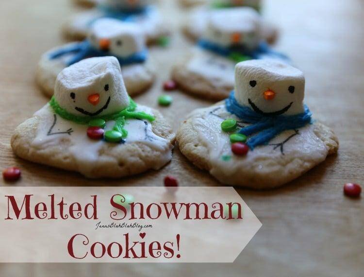Melting Snowman Chewy Sugar Christmas Cookie 19 Melting Snowman Chewy Sugar Christmas Cookie