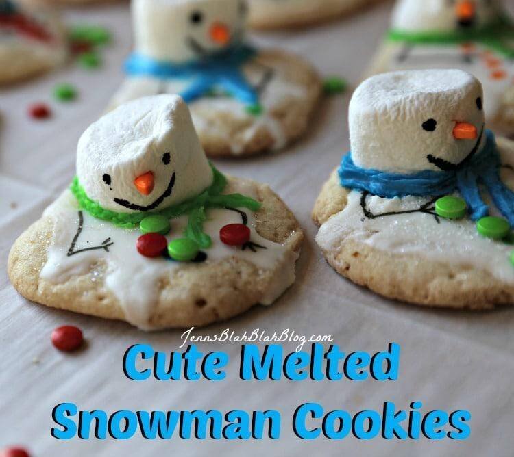 Melting Snowman Chewy Sugar Christmas Cookie 20 Melting Snowman Chewy Sugar Christmas Cookie