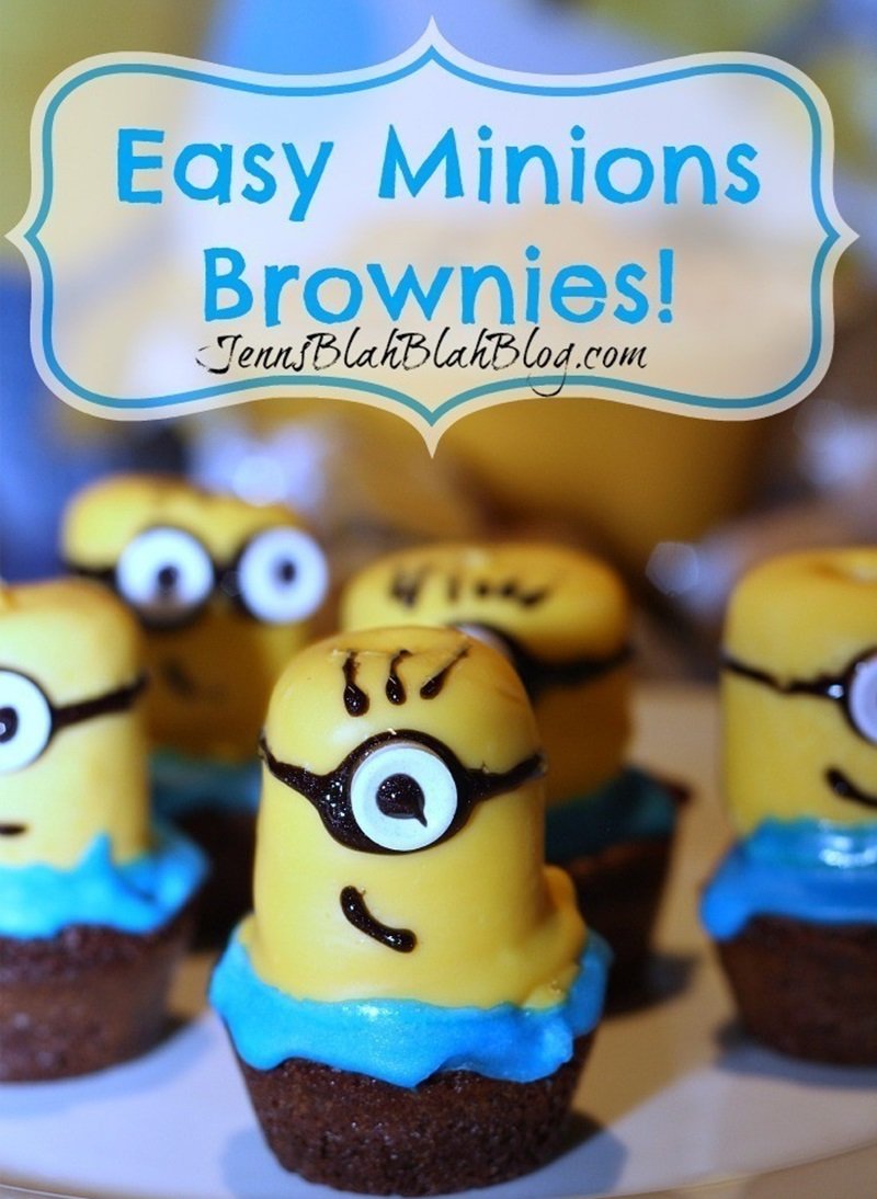 Easy to Make Minions Brownies Recipe 10 DIY Easy Minions Brownies Recipe