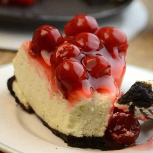 Cherry Cheesecake with Oreo Crust 12 Cherry Cheesecake with Oreo Crust