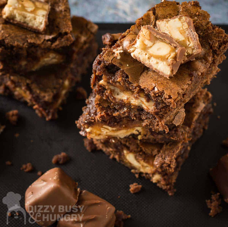 Droolworthy Brownie Recipes 11 Snickers Bar Brownies