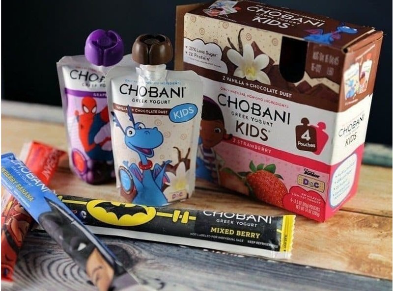 Berry Coconut Protein Smoothie with Chia Seed 13 Chobani Greek yogurt sitting on counter