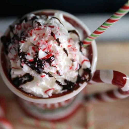 Candy Cane Hot Chocolate 13 Candy Cane Hot Chocolate