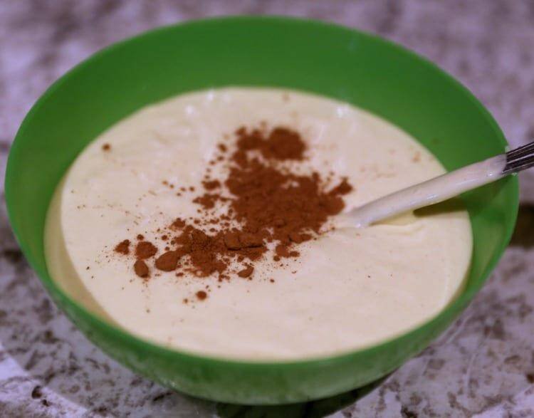cake batter in bowl