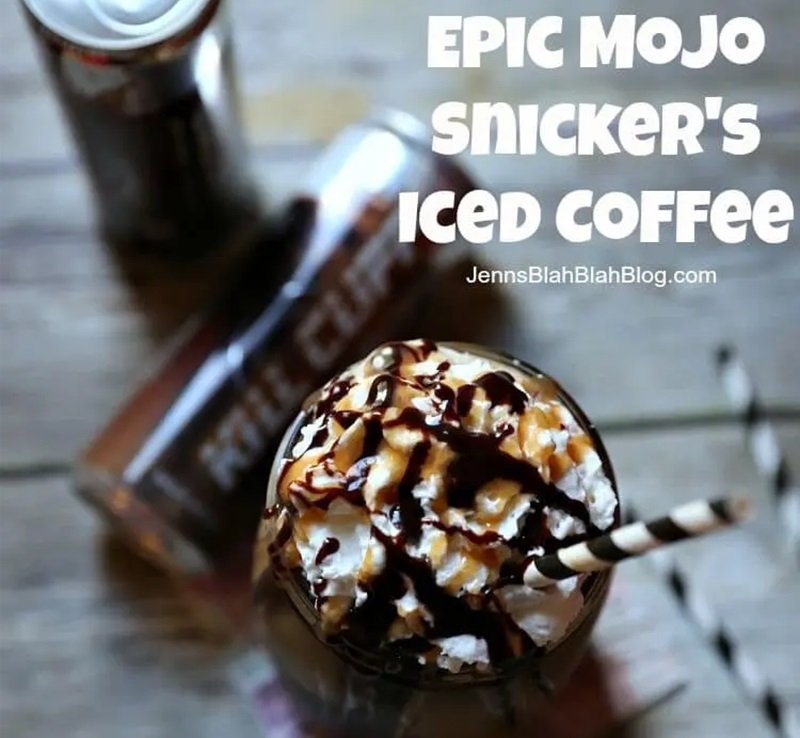 Epic Snickers Iced Coffee Recipe 14 epic mojo snickers ice coffee