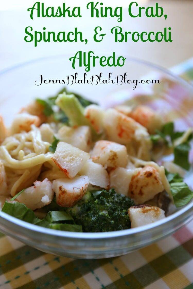 Crab Spinach & Broccoli Alfredo