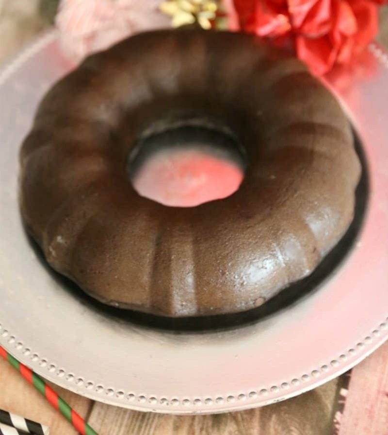 Mexican Hot Chocolate Breakfast Pancake Bake 14 cake on silver sheet