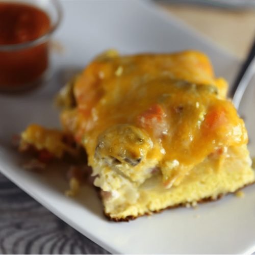 Turkey Ham Green Chili Breakfast Omelet Bake 15 New Mexico Turkey Ham & Green Chili Breakfast Omelette Bake