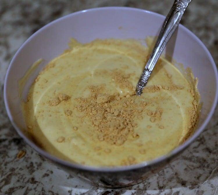 cake batter in bowl
