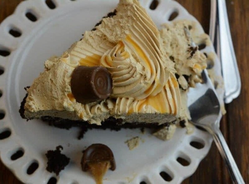 Rolo Cake Recipe 11 slice of rolo cake on plate