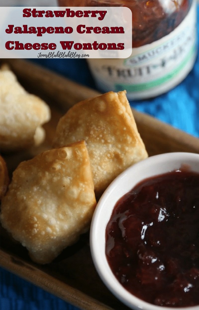 Strawberry Jalapeño Cream Cheese Wontons 10 Strawberry Jalapeno Cream Cheese Wontons