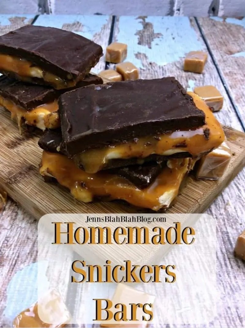 Homemade Snickers Bars Recipe 11 Homemade Snickers Bars Recipe