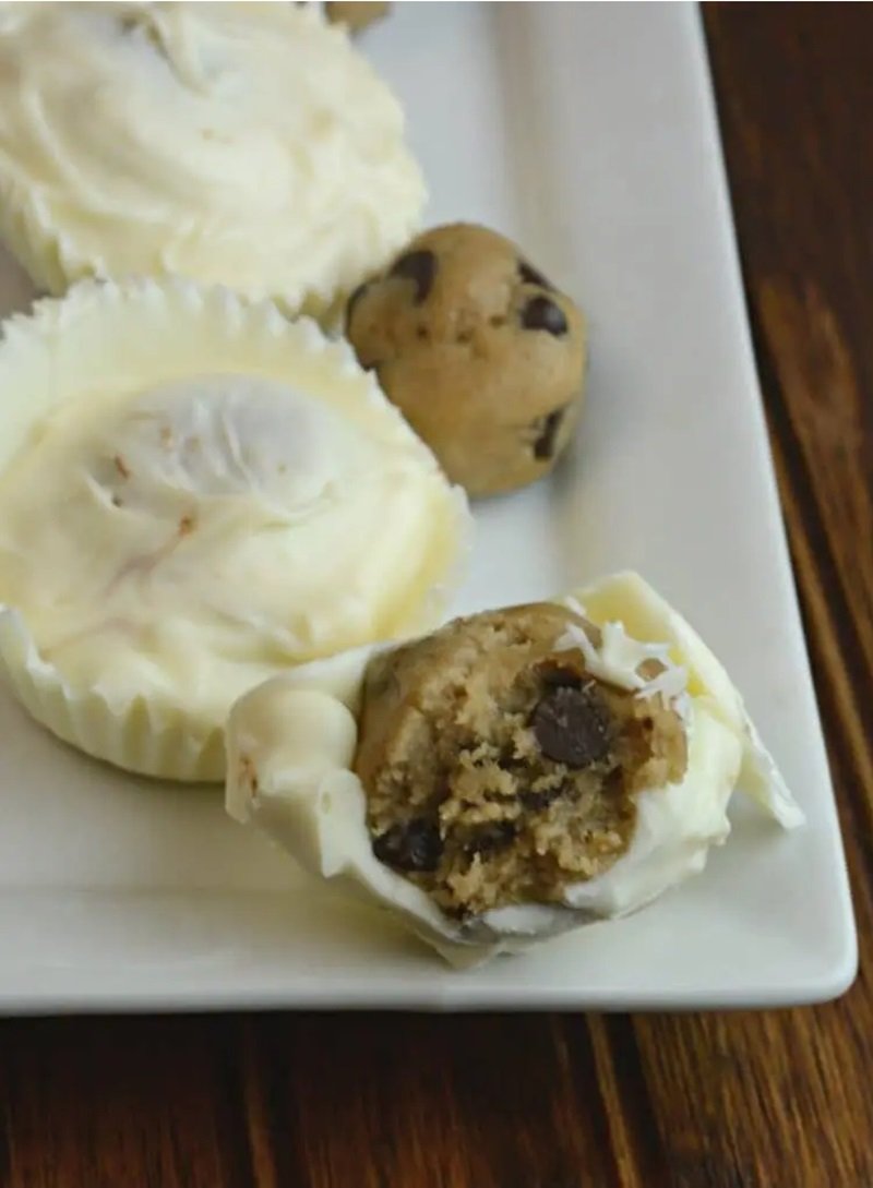 White Chocolate Cookie Dough Bites 11 White Chocolate Cookie Dough Bites