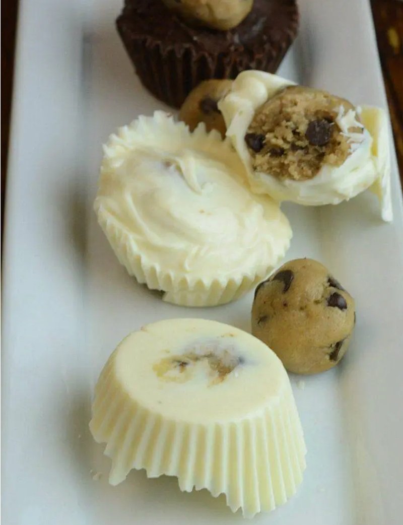 White Chocolate Cookie Dough Bites 14 White Chocolate Cookie Dough Bites