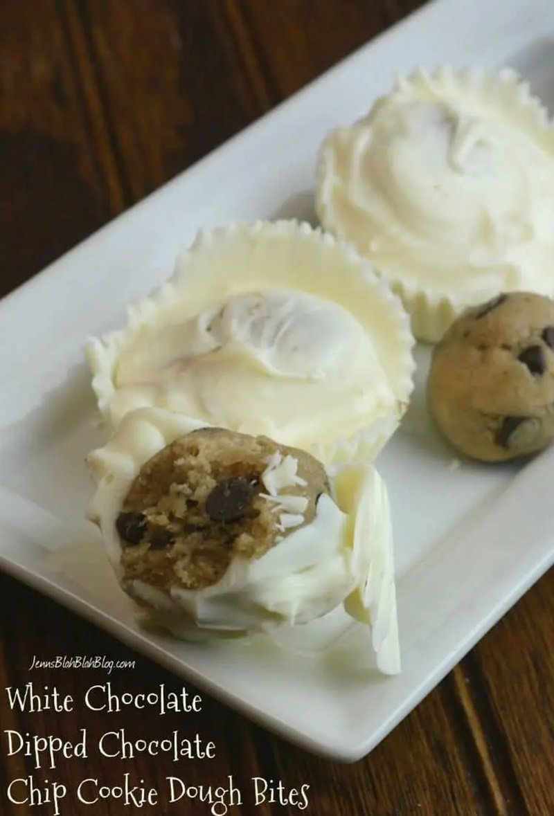 White Chocolate Cookie Dough Bites 13 White Chocolate Cookie Dough Bites