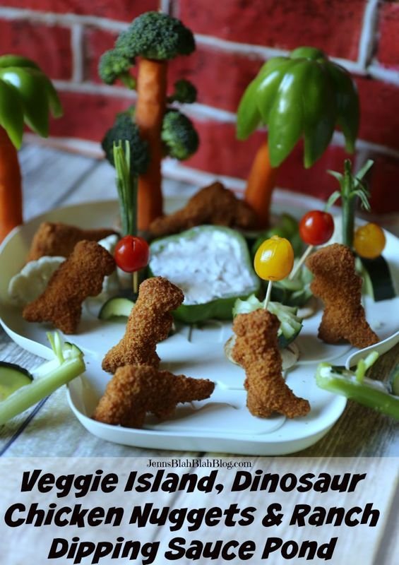 Dinosaur Nugget Island with a Ranch Dip Pond