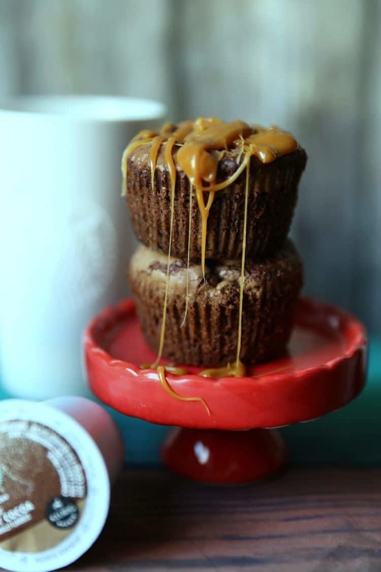 Delicious Caramel Stuffed Brownie Cupcakes 11 Caramel Stuffed Brownie Cupcakes