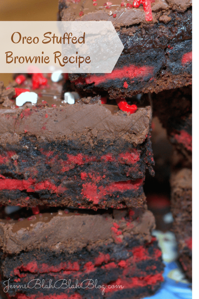 Christmas Oreo Stuffed Brownies 10 Oreo Stuffed Brownies