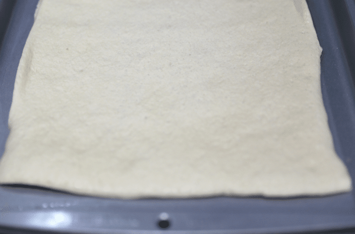 Quick and Easy Pepperoni Pizza Braid 11 unrolled pizza dough