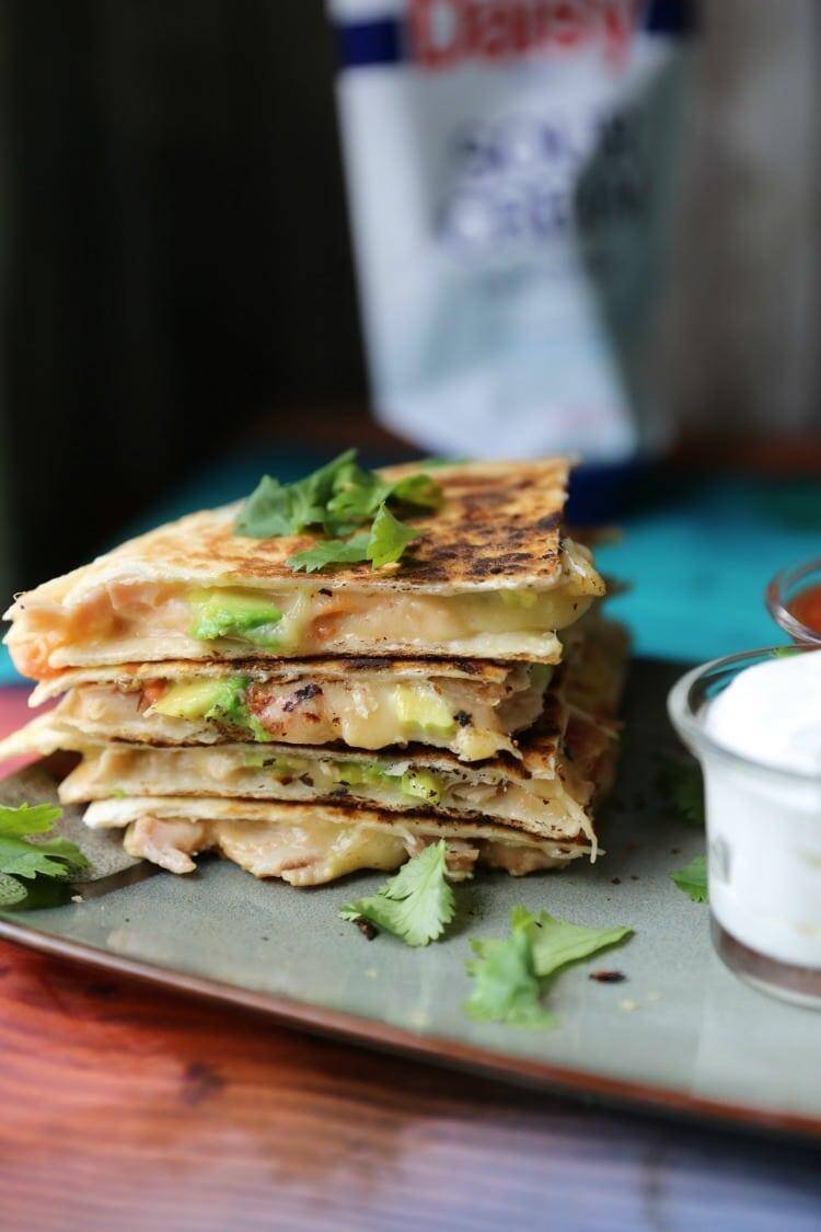 Chicken & Avocado Quesadillas