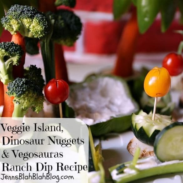 Dinosaur Nugget Island with a Ranch Dip Pond